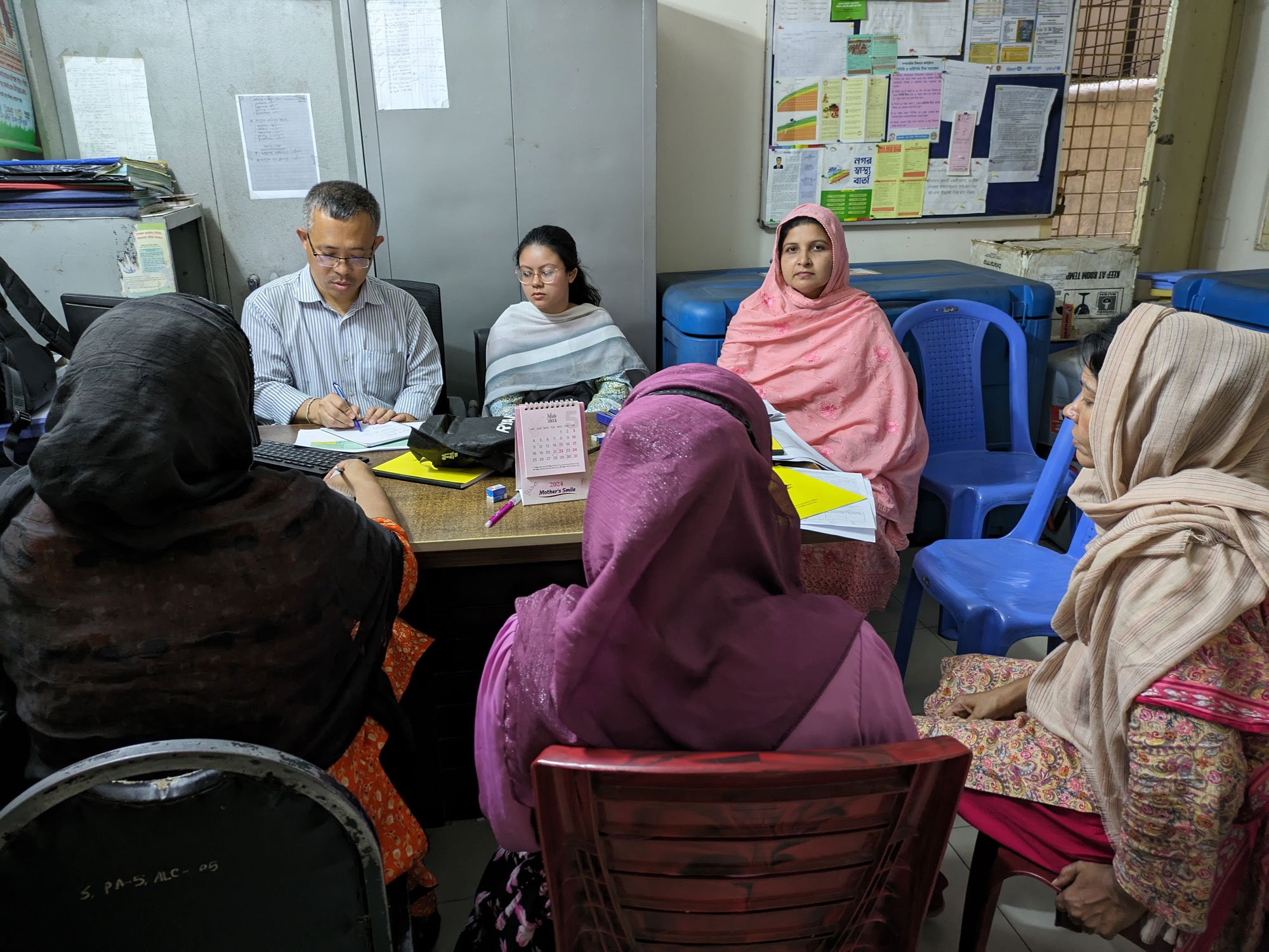 Dr Nuha attended the measles outbreak orientation session for the field workers, EPI vaccination center, Khilgaon