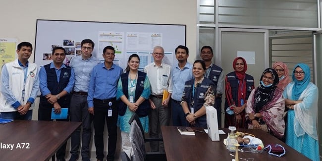 The operational review team members from HQ/RO/CO of WHO